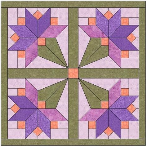 And you may guess, my next wish is to hang a bigger quilt as other quilters do. Floral Bouquet Quilt Block Pattern Download - The Feverish ...