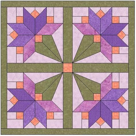 And you may guess, my next wish is to hang a bigger quilt as other quilters do. Floral Bouquet Quilt Block Pattern Download - The Feverish ...