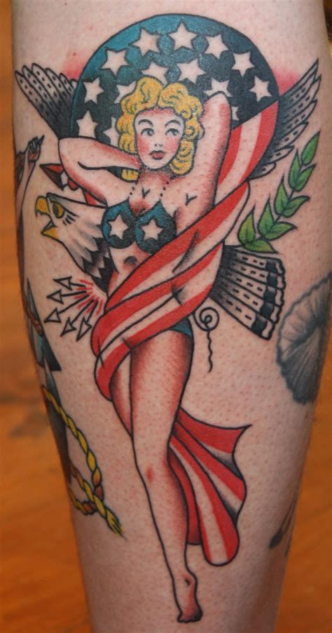 Tattoo flash and paintings from approved submitters. sailor jerry patriotic pin-up tattoo | A Gypsy Rose Tattoo ...