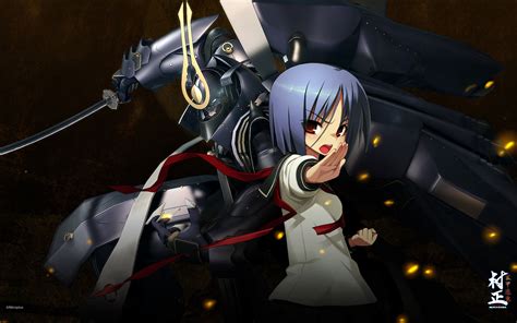 Blue hair mecha anime 201u. ayane ichijou blue hair logo mecha namaniku atk nitroplus ...