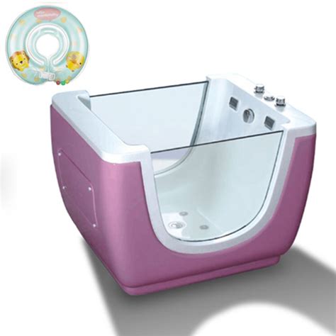 After bath, a long drain tube allows for it to be easily drained. Baby Spa Tub,43 Inch European Style Baby Girl Bath Tub,Pink