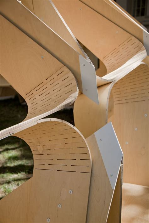 The reality is that most walkway arches are. KERF PAVILION, MIT | Flexible wood, Wood, Craftsmanship design