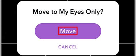 Did you know that snapchat allows you to move snaps from the standard memories area into a private section called my eyes only? Snapchat: Here's How to Move a Snap to My Eyes Only - Adweek