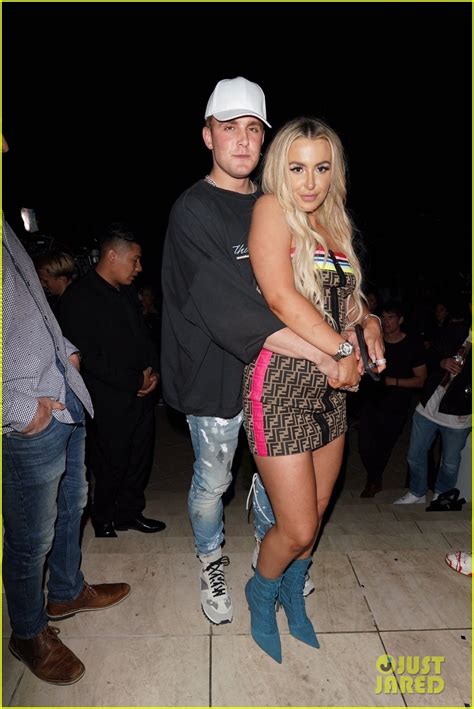 Tana Mongeau Wears Custom Jacket to Cheer On Jake Paul at ...
