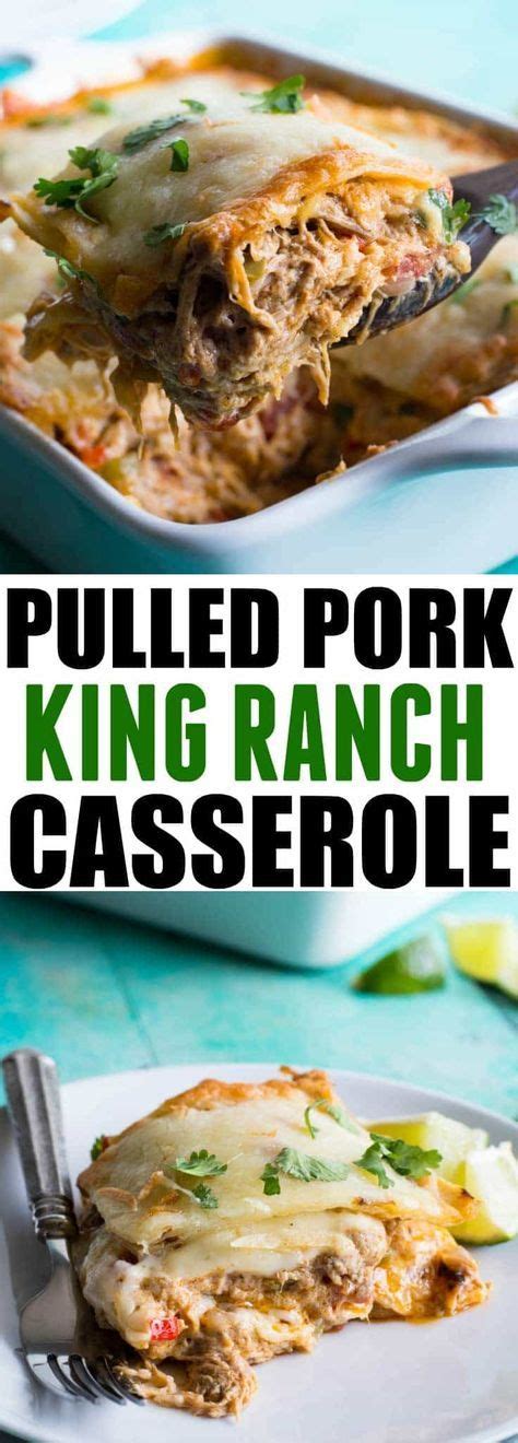 Mashed potatoes and stuffing are always a staple. Pulled Pork King Ranch Casserole (With images) | Pulled pork recipes, Shredded pork recipes ...