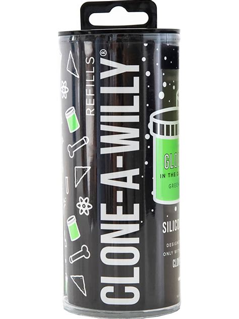 Clone-A-Willy: Silicone Refill, självlysande, grön, 149 kr