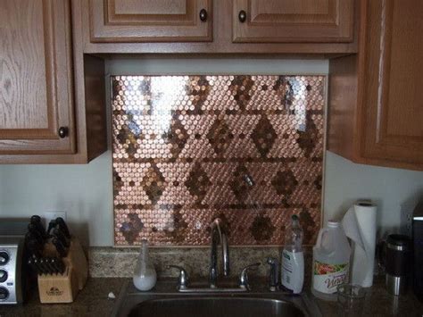 A penny backsplash can be installed in modern kitchens as well and add its amazing visual appeal and shine to a contemporary decor. How To Make A Unique Kitchen Backsplash With Pennies ...