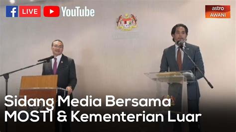 Kementerian sains, teknologi dan inovasi dalam kenyataan memaklumkan perdana menteri berkata demikian sewaktu mempengerusikan mesyuarat kedua yang turut hadir, menteri sains, teknologi dan inovasi, khairy jamaluddin; TERKINI Sidang Media Kementerian Sains, Teknologi dan ...