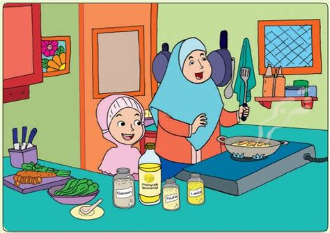 Aku juga tidak perlu khawatir membuat hamil karena mama selalu minum pil kb. Gambar Ibu Memasak Di Dapur | Desainrumahid.com