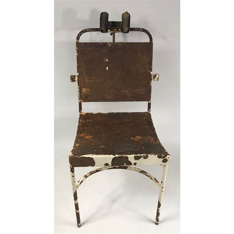 Two tan and two white. Antique Medical Exam Chair | Chairish