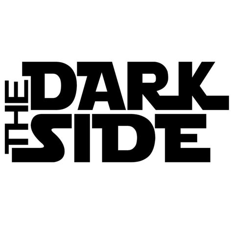 The essence of the dark side 17.8*8CM THE DARK SIDE Stylish Text Vinyl Decals Car ...