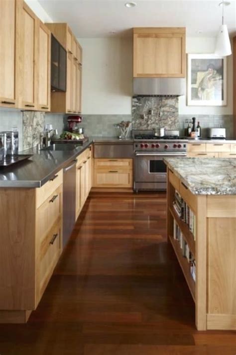 I felt like this article needed to happen because i know there are. light maple cabinets how to clean kitchen backsplash with grey walls | Eclectic kitchen, Maple ...