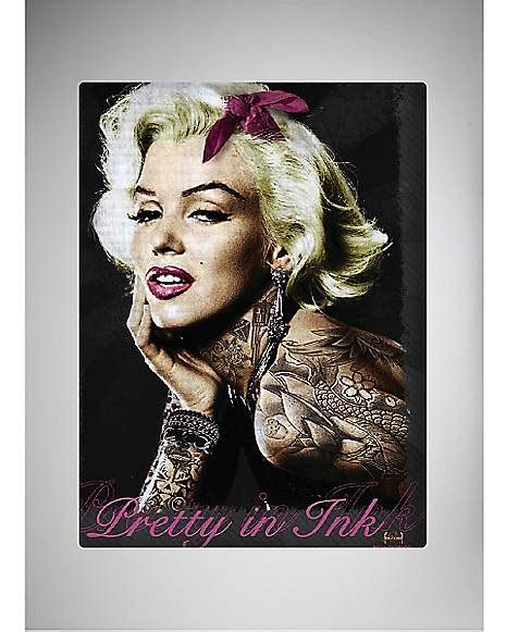 Maybe you would like to learn more about one of these? Pretty Ink Marilyn Monroe Fleece Blanket - Spencer's
