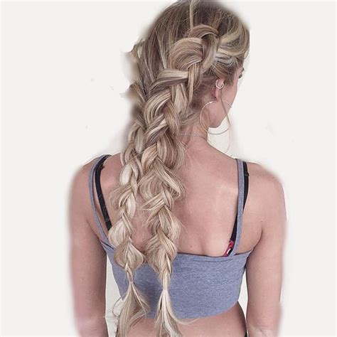 Double Dutch braids by habit stylist @brigittedoeshair ️ ...