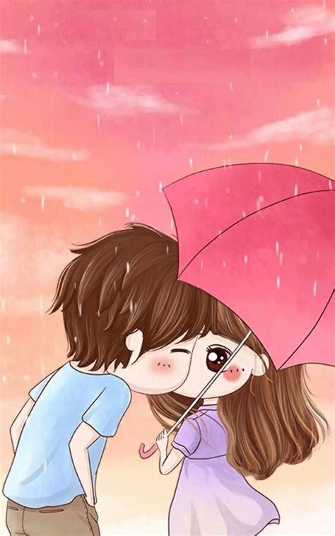 Rainy love phone wallpaper cartoon. Pin by Faiza Pari on Love friendship and all | Cute couple wallpaper, Cute couple art, Cute ...