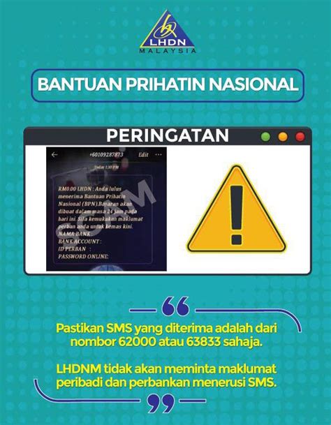 Jumlah bantuan prihatin nasional dan tarikh pembayaran bpn bulan april dan mei 2020. Bantuan Prihatin Nasional (BPN) : Watch Out For Scam SMS ...