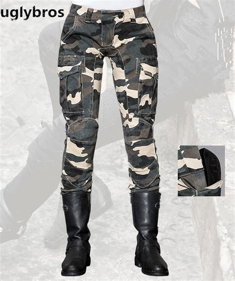 Women's motorcycle jeans with armor. Uglybros MOTORPOOL UBS014 Women`s camouflage bike jeans ...