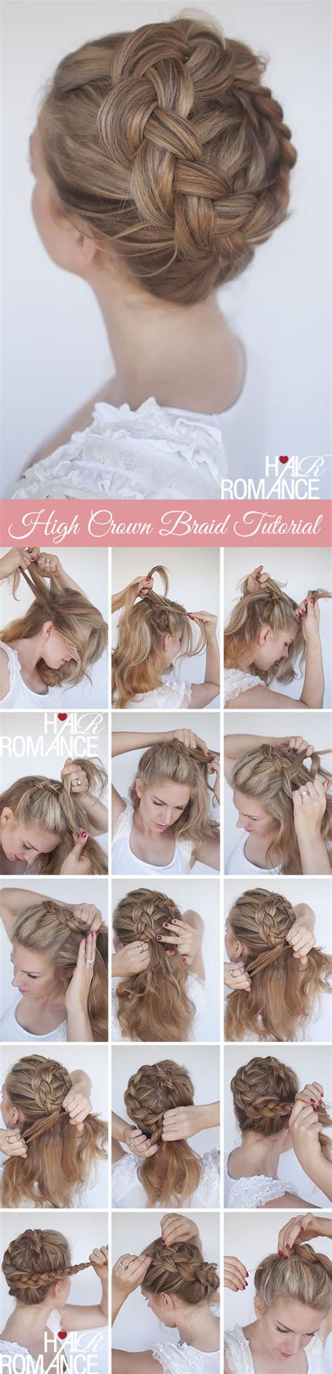 With the help of our tutorial, you can now do an easy braided updo yourself. New braid tutorial - the high braided crown hairstyle ...