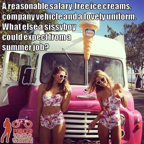 We use cookies to give you the best experience. TG Captions and more: The perfect Summer job for a sissyboy