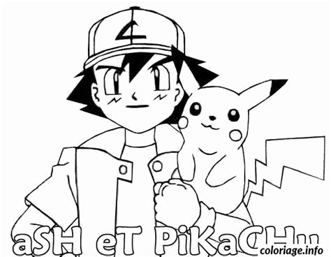 Assistante maternelle agréée commune de douarnenez. Coloriage Pokemon Ash Pikachu Dessin Pokemon à imprimer