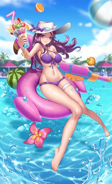 Check out our pool party caitlyn selection for the very best in unique or custom, handmade pieces from our digital prints shops. LOL FAN ART: Pool Party Caitlyn - LoL Skinners [LoL ...