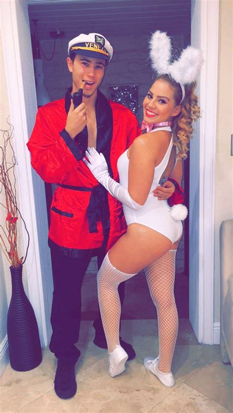 Playboy bunny halloween costume diy. Hugh Hefner and his Bunny | Halloween outfits, Bunny ...