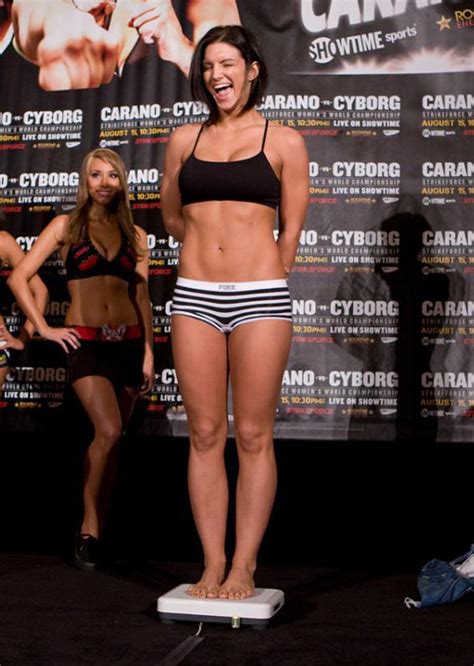 Carano began her training with muay thai to competitive mma, where she from pioneering women's mma to blazing a trail in movies, gina carano is one of hollywood's most unique rising stars. Gina Carano Height and Weight Stats - PK Baseline- How ...