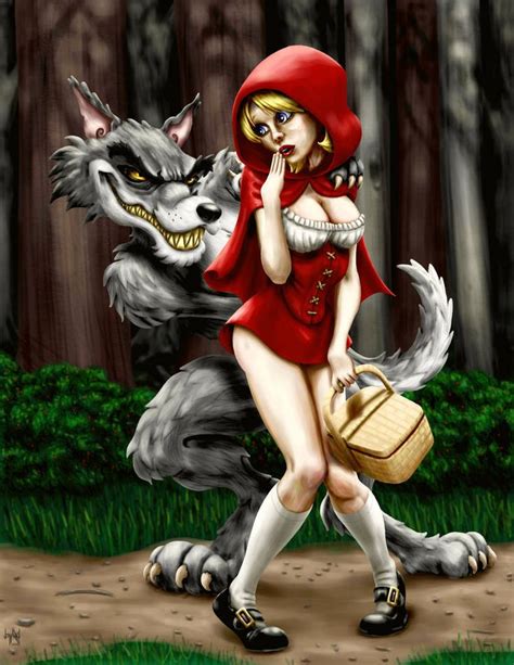 Red riding hood is accompanied by fiddler pig and piper pig as she takes a shortcut through the forest to deliver food to her sick grandmother. Pin on Fantasy art