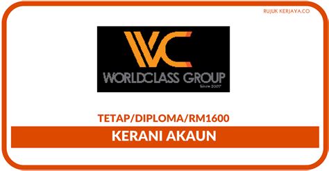 Saya bekerja sebagai kerani di sebuah syarikat swasta, majikan hanya membenarkan saya keluar hak, pampasan apabila ditamatkan kerja. Jawatan Kosong Terkini Worldclass Trade ~ Kerani Akaun ...