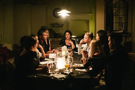 It's called a taste for wine and murder and there are three 'rounds' and then accusations. What is a murder mystery dinner? - Murder Mystery Guide