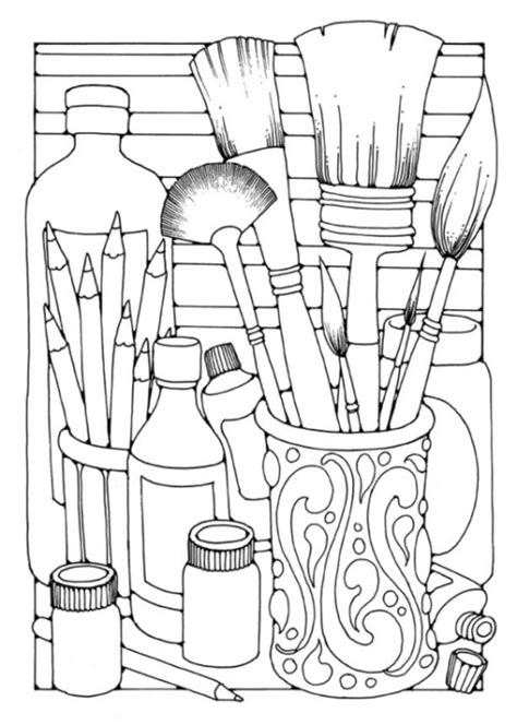 You can use our amazing online tool to color and edit the following art supplies coloring pages. Printable Coloring Pages for Adults {15 Free Designs ...