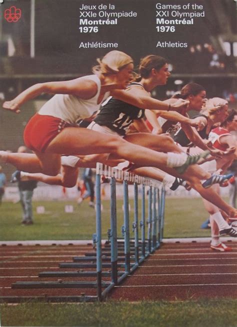 We're sending 62 track and field athletes to tokyo. Vintage Athletics Poster Montreal Olympics 1976, Sports ...