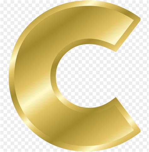 Initial monogram letter c logo design vector template. olden clipart alphabet - letter c gold PNG image with transparent ...