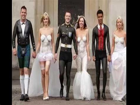 25 weird wedding dresses the flaming hot wedding dress. Show body paint wedding Dress Style - YouTube