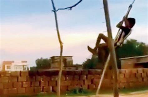 offbeat news village children did a great jugaad for pole vault games like olympics | - news