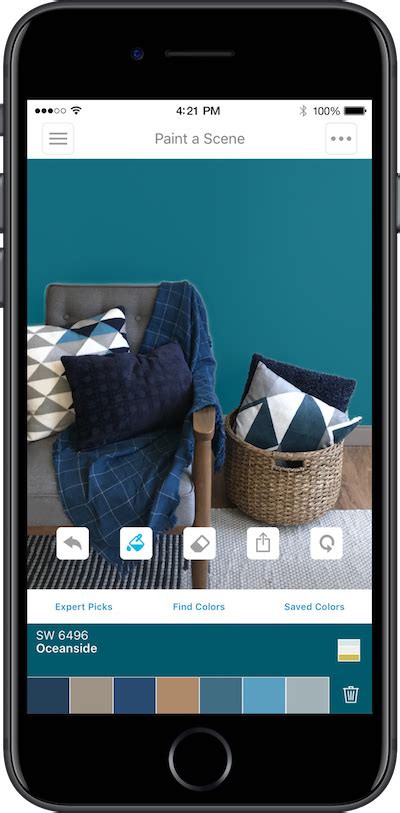 After using the sherwin williams app and finding the color a bit off, i was pleasantly surprised how well it did with the blues in my home. Sherwin-Williams Updates App with AR : PaintSquare News