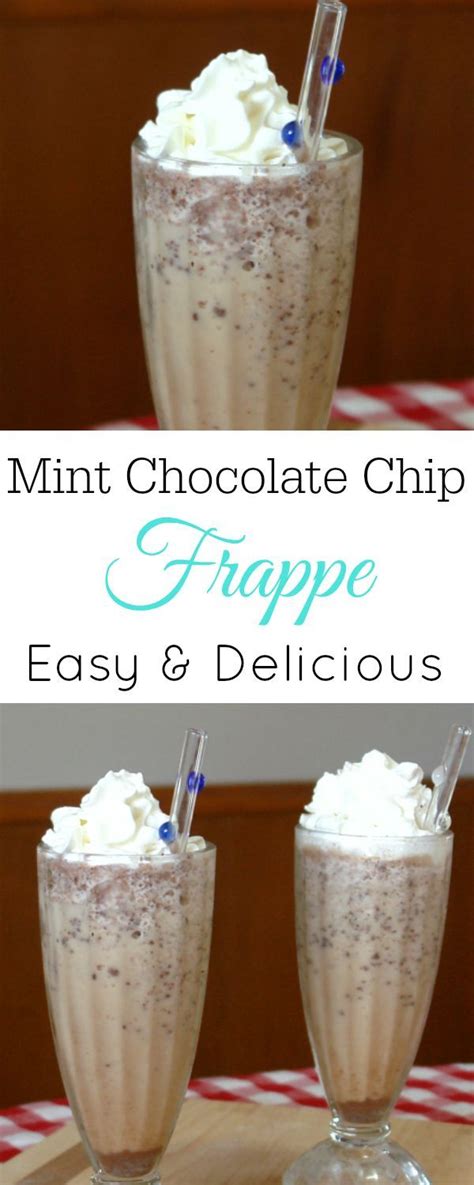 However, a certain chocolate chip frappe has been heavily advertised lately and has certainly gotten. Mint Chocolate Chip Frappe | Recipe | Chocolate chip frappe, Blended coffee recipes, Mint ...