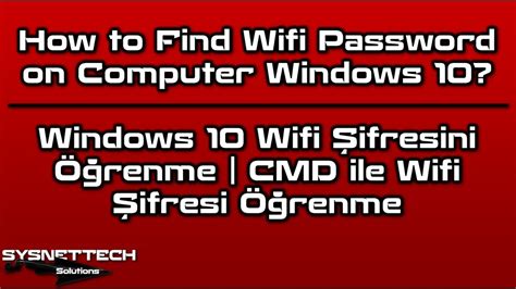 Have another person enter his or her credentials. How to Find Wifi Password on Computer Windows 10 ...