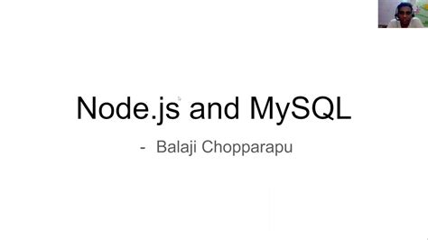 Seit jahren wird javascript auf dem client, also im browser, eingesetzt. Node js and MySQL Tutorial - YouTube