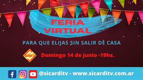 En television libre podras ver todos los canales en vivo de argentina: Feria Virtual en VIVO por Sicardi TV - YouTube