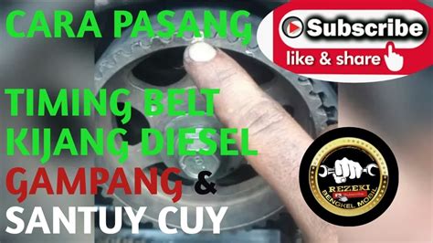 Mudah mudahan sahabat semua dalam keadaan sehat selalu amin. Cara pasang timing belt kijang diesel / 2L - YouTube