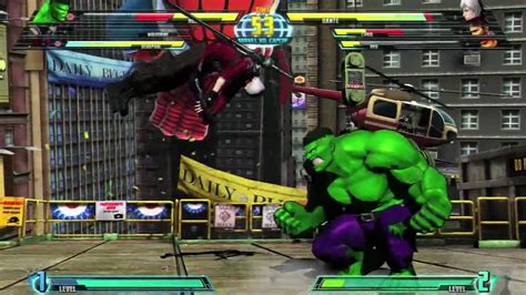 Hope this helps and good luck! E3 Gameplay 4 - MARVEL VS. CAPCOM 3 - YouTube