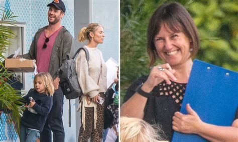 Discover (and save!) your own pins on pinterest Chris Hemsworth and Elsa Pataky pick their twins up from ...