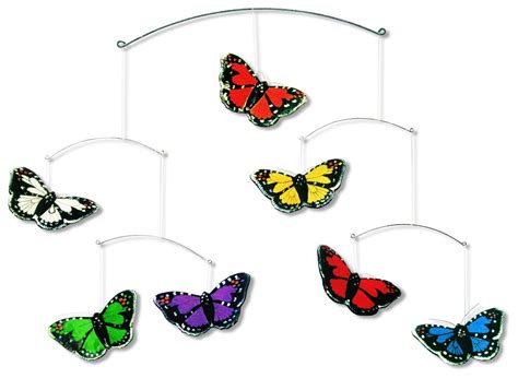 Unsere druckvorlagen sind alle kostenlos! Mobile Schmetterling mit 7 Teilen, handgeschnitzt ...