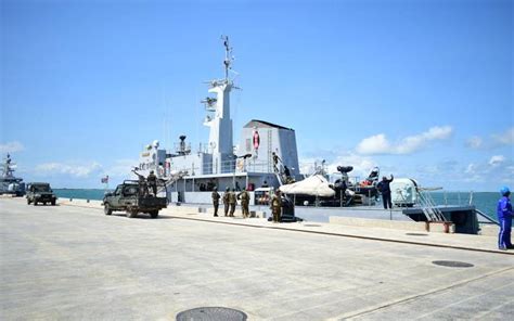 Aerial view of the lamu port showing the causeway. Uhuru and Abiy to inspect Lamu Port - The Standard