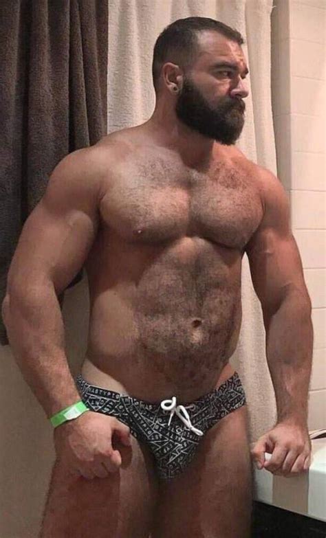Hothouse muscle daddy dominates at the garage. Speedo Musings: Muscle Bear