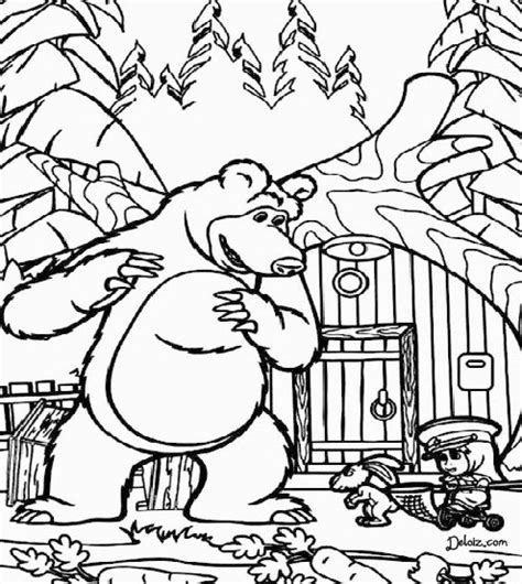 Kumpulan gambar mewarnai kartun masha terbaru kolek gambar. Mewarnai Masha And The Bear