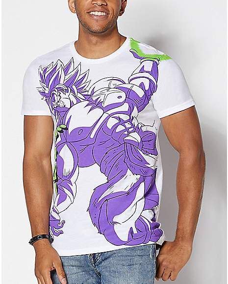 When he was a teenager while training under master mutaito and korin , it is shown that he had black hair and wore a black pair of sunglasses along. Broly Dragon Ball Z T Shirt | Great Gifts for Anime Fans ...