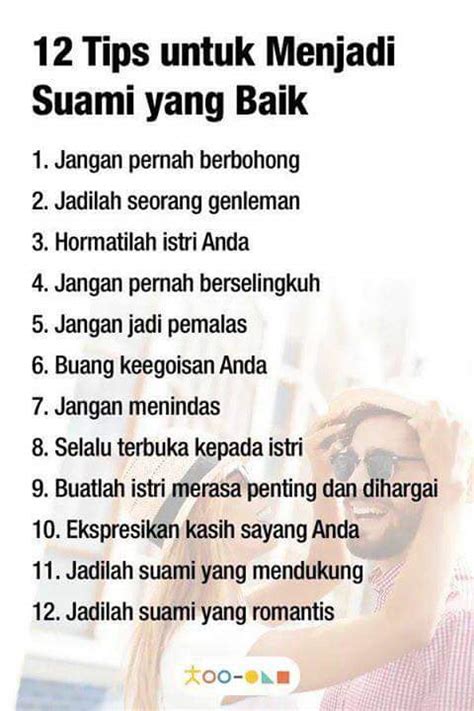 Ingatlah suami terbaik adalah suami yang paling baik pada istri, anak dan keluarganya. 12 Tips Untuk Menjadi Suami Yang Baik - Mia Liana