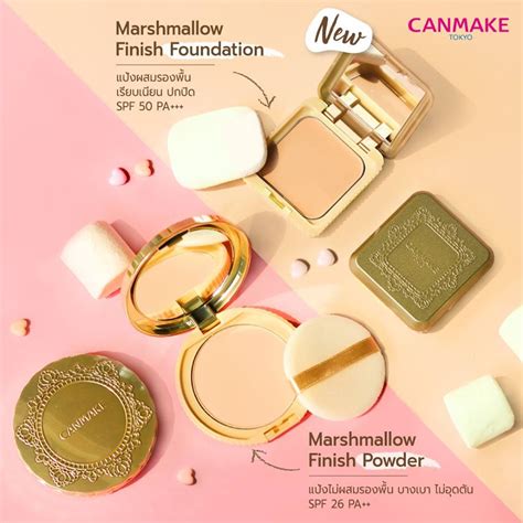 The packaging is very luxury despite it's just a drugstore brand. Canmake Mashmallow Finish Foundation MB - MSH Online Shop